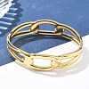 304 Stainless Steel Bangles AJEW-P127-05G-2