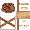 DICOSMETIC 10Pcs Flat PU Leather Cord WL-DC0001-02D-2