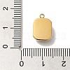 304 Stainless Steel Glass Pendants X-STAS-L022-062G-06-3
