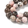 Natural Argentina Rhodonite Beads Strands G-G271-B02-10mm-4