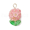 Frosted Transparent Acrylic Pendants PALLOY-MZ00671-3