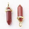 Natural Carnelian Double Terminated Pointed Pendants G-G902-B05-1