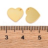 925 Sterling Silver Blank Heart Charms STER-F057-04G-3