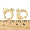 Brass Micro Pave Clear Cubic Zirconia Pendants KK-H460-10G-3