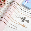 SOFPLATE 28Pcs 7 Colors Iron Ball Chain Necklace Making MAK-SP0001-07-4