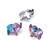 K9 Glass Rhinestone Pendants X-GLAA-TA001-005-4