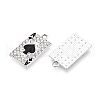 Rack Plating Alloy Crystal Rhinestone Pendants RB-L036-VF917-1-2