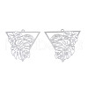 Non-Tarnish 201 Stainless Steel Filigree Pendants STAS-S118-058-2