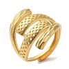 Light Gold Brass Adjustable Rings for Women RJEW-A022-01A-3