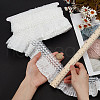 FINGERINSPIRE 10 Yards Cloth Wrinkle Elastic Lace Trim OCOR-FG0002-61-3