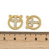 304 Stainless Steel Crystal Rhinestone Pendants STAS-L290-24G-3