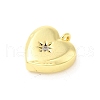 Real 18K Gold Plated Rack Plating Brass Micro Pave Cubic Zirconia Pendants Charms KK-S396-04B-2