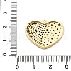 Brass Micro Pave Cubic Zirconia Pendant KK-L228-27G-3