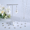SUNNYCLUE 100Pcs Tibetan Style Alloy Charms FIND-SC0010-75B-4