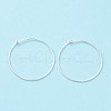 925 Sterling Silver Hoop Earring Findings STER-D035-24S-1