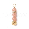 Natural Mixed Gemstone Pendants PALLOY-JF01890-2