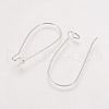 Brass Hoop Earrings Findings Kidney Ear Wires KK-EC221-NFS-NF-2