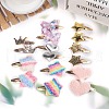 Imitation Leather Snap Hair Clips PW-WG4DE66-01-2