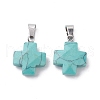 Synthetic Turquoise Pendants X-G-K359-02P-02-1