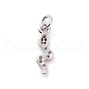 Brass Micro Pave Cubic Zirconia Charms KK-C012-27P-2