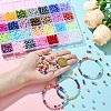 1960Pcs 28 Colors Spray Painted ABS Plastic Imitation Pearl & Transparent Acrylic Beads OACR-YW0001-90-5