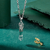   2Pcs 2 Colors 925 Sterling Silver Ice Pick Pinch Bails STER-PH0001-93-5