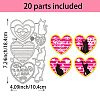 Carbon Steel Cutting Dies Stencils DIY-WH0309-1722-2