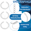 Unicraftale 50Pcs 304 Stainless Steel Curb Chain Extender STAS-UN0058-47P-5