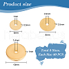   120Pcs 3 Style Brass Spacer Beads KK-PH0005-70-2