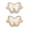 Brass Micro Pave Cubic Zirconia Pendants KK-U043-32G-01-1