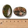 Mother's Day Gifts Oval Natural Unakite Worry Stone G-H073-06B-3