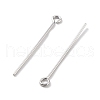 Rhodium Plated 925 Sterling Silver Eye Pins STER-M117-04B-P-2