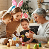 7-Slot Iron Easter Egg Display Stands ODIS-WH0058-21B-G-6