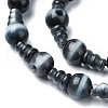 Cat Eye 3-Hole Guru Bead Strands G-K149-52A-3