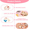 Craftdady 56Pcs 14 Style Rack Plating Alloy Enamel Pendants ENAM-CD0001-25-4
