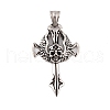 304 Stainless Steel Pendants STAS-K283-10AS-1