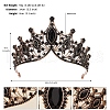 Alloy Rhinestone Hair Bands  for Woman Girls PW-WGA69DD-02-1