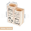 Wooden Candle Holder AJEW-WH0257-004-2