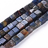 Natural Dumortierite Quartz Beads Strands G-D0020-18-1