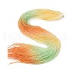 Transparent Gradient Color Glass Beads Strands GLAA-G101-2mm-05-2