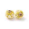 Handmade Resin Indonesia Round Beads IPDL-P005-23KCG-02-2