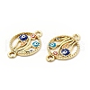 Alloy Enamel Connector Charms FIND-H039-09G-2