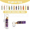 36Pcs 12 Styles Natural Mixed Gemstone Pendants PALLOY-AB00130-2