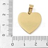 Ion Plating(IP) 304 Stainless Steel Enamel Rhinestone Pendants STAS-Q325-02G-G-3