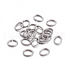 304 Stainless Steel Open Jump Rings X-STAS-F221-40P-J-1