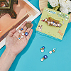 26Pcs 26 Styles Alloy Enamel Pendant Decorations HJEW-DR00005-4