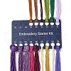 DIY Mushroom Pattern Embroidery Starter Kits DIY-L068-01A-4