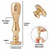 Brass Clay Seal Stamp Set DIY-WH0576-003-2