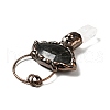 Natural Quartz Crystal & Labradorite Nuggets Big Pendants G-D468-19R-4