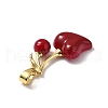 Brass Resin Pendants KK-D383-01G-02-2